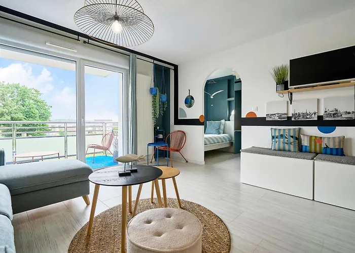 La Baie - Terrasse vue Canche, proche Touquet Appartement Étaples